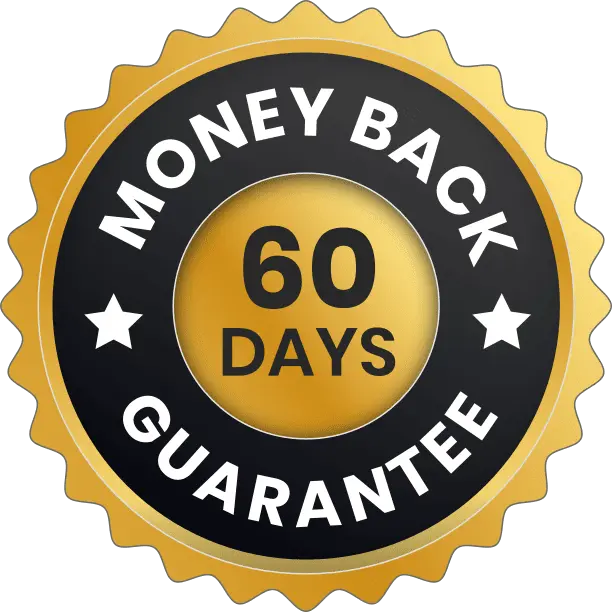 Valiora 60 day money back guarantee badge